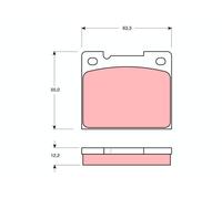 TRW GDB1066 Kit de plaquettes de frein, frein à disque pour VOLVO