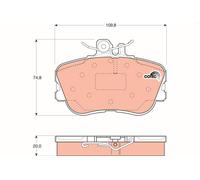 Plaquettes de frein GDB1094 TRW pour MERCEDES-BENZ CLASSE C CLASSE C T-Model