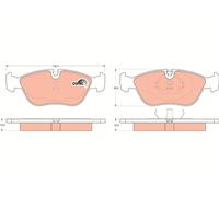 TRW GDB1159 Kit de plaquettes de frein, frein à disque pour VOLVO