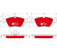 TRW GDB1205DTE Kit de plaquettes de frein, frein à disque pour MERCEDES-BENZ