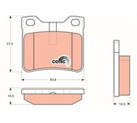 TRW GDB1276 Plaquettes de freins Arrière convient pour PEUGEOT 406 (8B) 605 (6B)