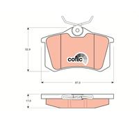 TRW GDB1330 Kit de plaquettes de frein, frein à disque pour ,AUDI,AUDI (FAW),CIT