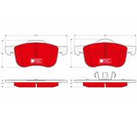 TRW GDB1388DTE Kit de plaquettes de frein, frein à disque pour VOLVO