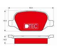 TRW GDB1396DTE Kit de plaquettes de frein, frein à disque pour ALFA ROMEO,FIAT,L