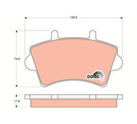 TRW GDB1442 Kit de plaquettes de frein, frein à disque pour NISSAN,OPEL,RENAULT,