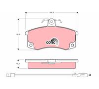 TRW GDB1446 Jeu De Plaquettes De Frein, Frein À Disque Pour LADA, ZAZ