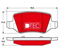 TRW GDB1481DTE Kit de plaquettes de frein, frein à disque pour MERCEDES-BENZ