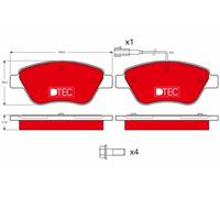 TRW GDB1482DTE Kit de plaquettes de frein, frein à disque pour ALFA ROMEO,CITROË