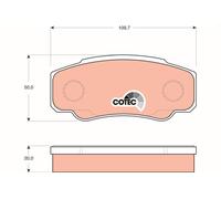 TRW GDB1521 Kit de plaquettes de frein, frein à disque pour CITROËN,FIAT,PEUGEOT