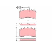 TRW GDB1523 Kit de plaquettes de frein, frein à disque pour AUDI