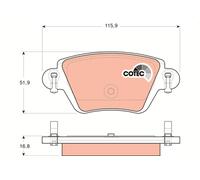 TRW GDB1525 Kit de plaquettes de frein, frein à disque pour CHANA,FORD,FORD (CHA