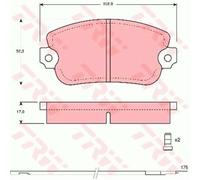 TRW GDB154 Jeu De Plaquettes De Frein Pour Lancia Beta Spider 828 4 Pièces