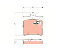 TRW GDB1545 Kit de plaquettes de frein, frein à disque pour CHRYSLER,MERCEDES-BE