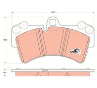 TRW GDB1548 Kit de plaquettes de frein, frein à disque pour AUDI,PORSCHE,VW