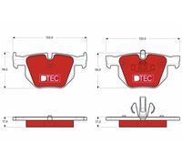 TRW GDB1560DTE Kit de plaquettes de frein, frein à disque pour BMW,BMW (BRILLIAN