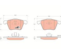TRW GDB1565 Kit de plaquettes de frein, frein à disque pour VOLVO