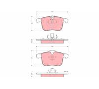 TRW GDB1567 Kit de plaquettes de frein, frein à disque pour CADILLAC,HOLDEN,OPEL