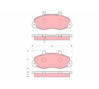 TRW GDB1572 Kit de plaquettes de frein, frein à disque pour FORD,FORD AUSTRALIA