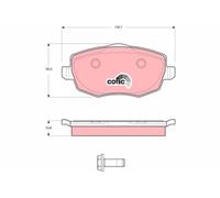 TRW GDB1593 Kit de plaquettes de frein, frein à disque pour LANCIA