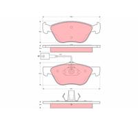 TRW GDB1602 Kit de plaquettes de frein, frein à disque pour ALFA ROMEO