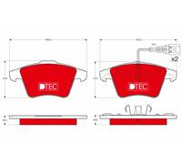 TRW GDB1651DTE Kit de plaquettes de frein, frein à disque pour VW