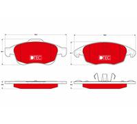 TRW GDB1690DTE Kit de plaquettes de frein, frein à disque pour CITROËN,DS,PEUGEO