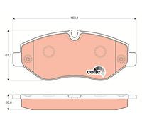 TRW GDB1698 Kit de plaquettes de frein, frein à disque pour ,MERCEDES-BENZ,VW