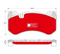 TRW GDB1734DTE Kit de plaquettes de frein, frein à disque pour MERCEDES-BENZ,VOL