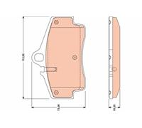 TRW GDB1757 Kit de plaquettes de frein, frein à disque pour PORSCHE