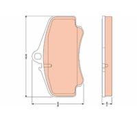 TRW GDB1777 Kit de plaquettes de frein, frein à disque pour PORSCHE