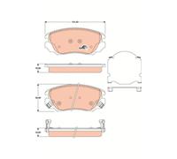TRW GDB1782 Kit de plaquettes de frein, frein à disque pour BUICK (SGM),CHEVROLE