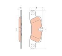 TRW GDB1839 Kit de plaquettes de frein, frein à disque pour PORSCHE
