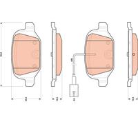 TRW GDB1894 Kit de plaquettes de frein, frein à disque pour ABARTH,FIAT