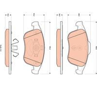 TRW GDB1896 Kit de plaquettes de frein, frein à disque pour RENAULT