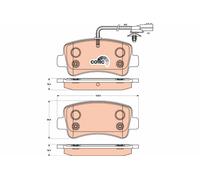 TRW GDB1903 Kit de plaquettes de frein, frein à disque pour NISSAN,OPEL,RENAULT,