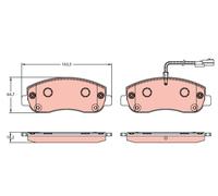 TRW GDB1910 Kit de plaquettes de frein, frein à disque pour ,NISSAN,OPEL,RENAULT