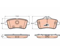 TRW GDB1947 Kit de plaquettes de frein, frein à disque pour MERCEDES-BENZ