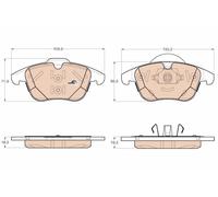 TRW GDB1960 Kit de plaquettes de frein, frein à disque pour FORD