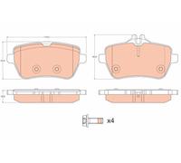 TRW GDB2014 Kit de plaquettes de frein, frein à disque pour MERCEDES-BENZ