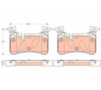 TRW GDB2061 Kit de plaquettes de frein, frein à disque pour MERCEDES-BENZ,VOLVO