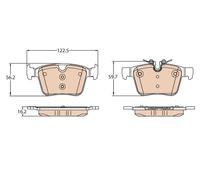 TRW GDB2110 Plaquettes De Frein Jaguar E-Pace 2017- Diesel 2,0 110kw 150cv