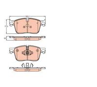 TRW GDB2145 Kit de plaquettes de frein, frein à disque pour JAGUAR,LAND ROVER