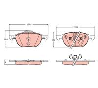 TRW GDB2348 Kit de plaquettes de frein, frein à disque pour FORD,MAZDA,VOLVO