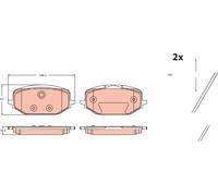 TRW GDB2475 Kit de plaquettes de frein, frein à disque pour CITROËN,DS,OPEL,PEUG