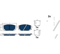 TRW GDB2495BTE Kit de plaquettes de frein, frein à disque pour HYUNDAI,KIA