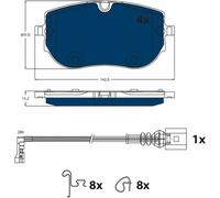 TRW GDB2548BTE Kit de plaquettes de frein, frein à disque pour AUDI,SKODA,VW