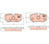 TRW GDB2573 Kit de plaquettes de frein, frein à disque pour BMW