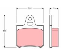 TRW GDB263 Kit de plaquettes de frein, frein à disque pour CITROËN