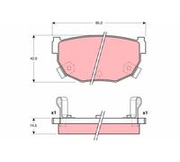 TRW GDB3143 Kit de plaquettes de frein, frein à disque pour NISSAN