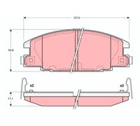 TRW GDB3161 Plaquettes de frein